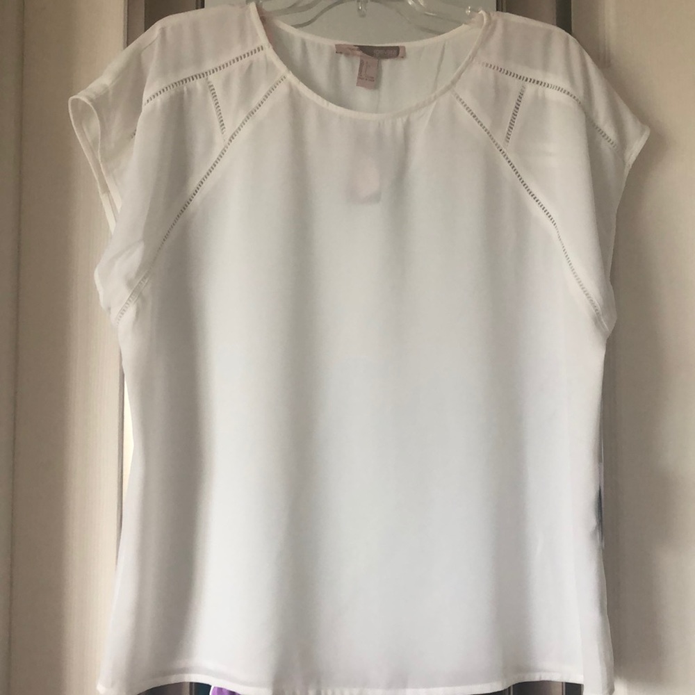 NWT Forever 21 Crochet Detail Batwing Top